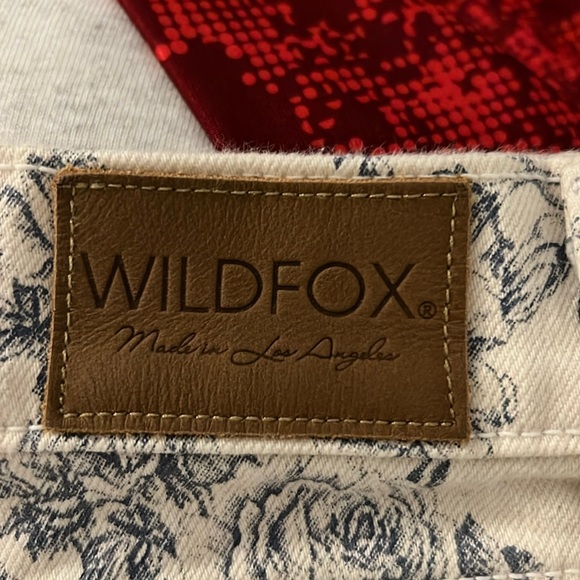 WILDFOX LARA TOILE FLORAL DENIM SIZE 26 - Picture 6 of 6